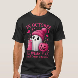 Brustkrebs Halloween Frauen im Oktober Wir tragen T-Shirt