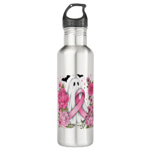 Brustkrebs Halloween Ghost Boho Edelstahlflasche