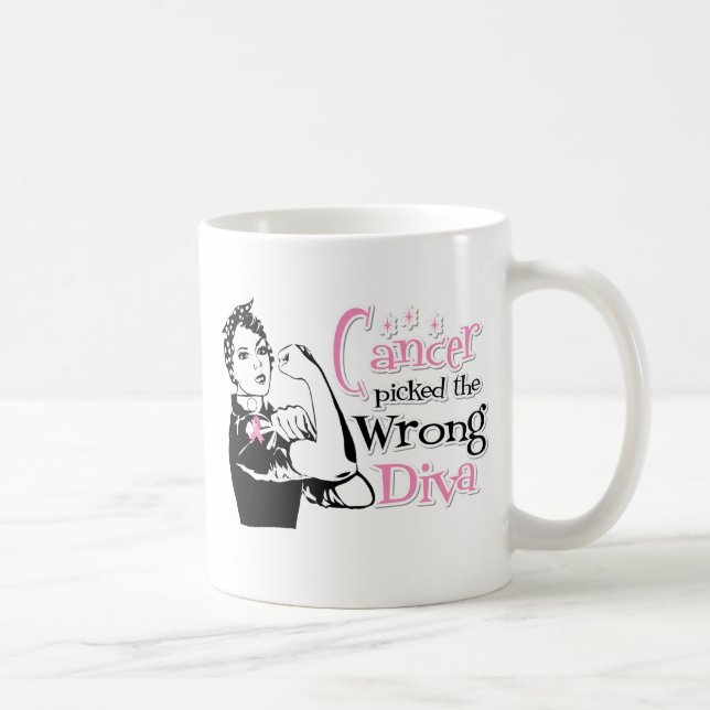Brustkrebs hat die falsche Diva gefunden Tasse (Rechts)