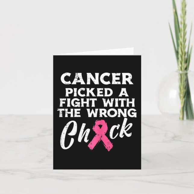 Brustkrebs hat ein falsches Kick-Bewusstsein gefun Karte (Vorderseite)