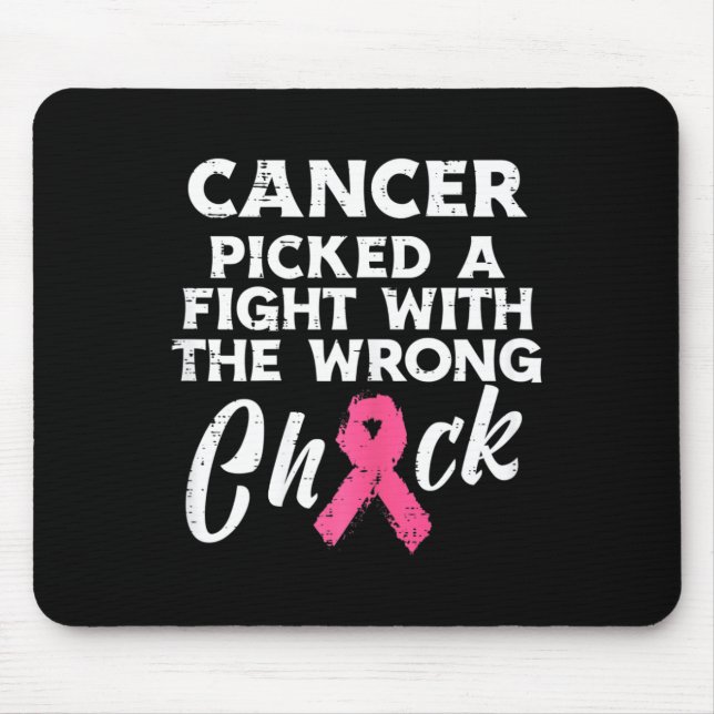 Brustkrebs hat ein falsches Kick-Bewusstsein gefun Mousepad (Vorne)