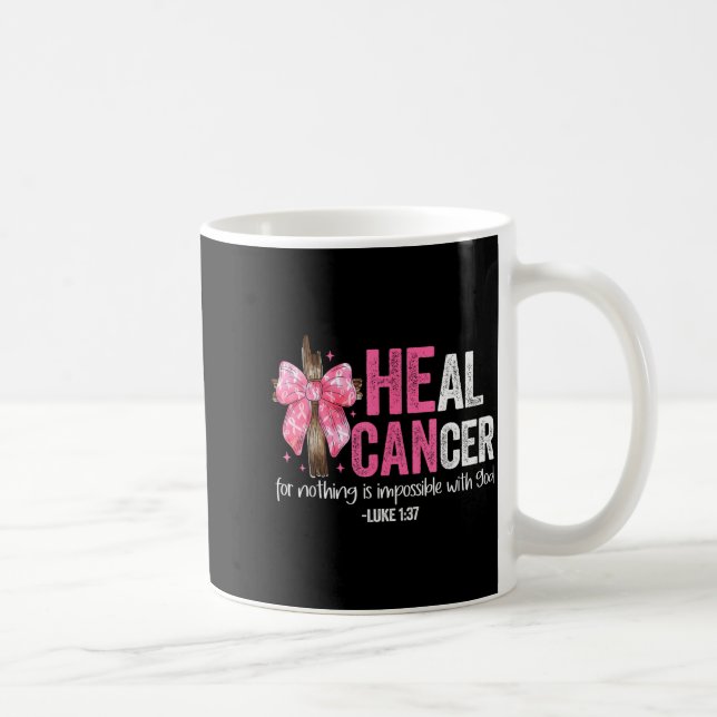 Brustkrebs Heilen Glaube Gott Christlich Kaffeetasse (Rechts)