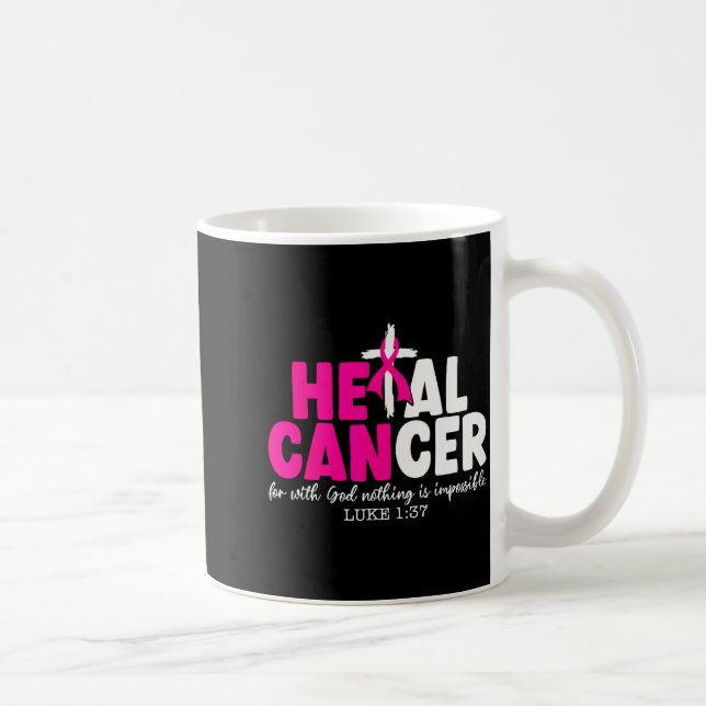 Brustkrebs Heilung glauben Gott Christlich  Kaffeetasse (Rechts)