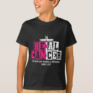 Brustkrebs Heilung glauben Gott Christlich T-Shirt