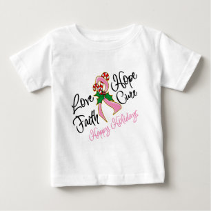 Brustkrebs-Hoffnungs-Liebe-Heilungs-glückliche Baby T-shirt