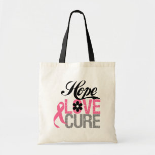 Brustkrebs HOPE LIEBE CURE Geschenke Tragetasche