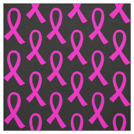 Brustkrebs Hot Pink Ribbon Muster Stoff