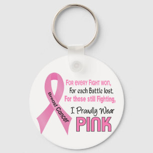 Brustkrebs I Trage stolz Pink 1 Schlüsselanhänger