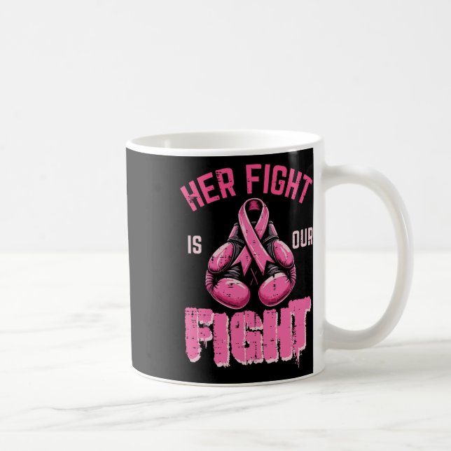 Brustkrebs Ihr Kampf gegen unsere Boxwüste Kaffeetasse (Rechts)