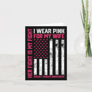 Brustkrebs Ihr Kampf ist mein Kampf ich trage rosa Karte