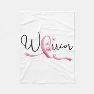 Brustkrebs im Krieger Monat Schmetterlinge rosa Ri Fleecedecke