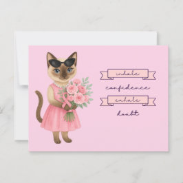 Brustkrebs im Oktober tragen wir rosa Postkarte