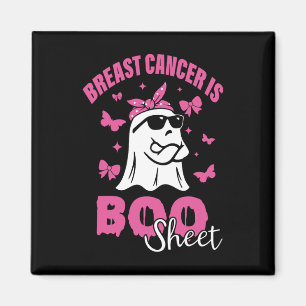 Brustkrebs ist Booblatt rosa Ribbon Funny Ghost Magnet