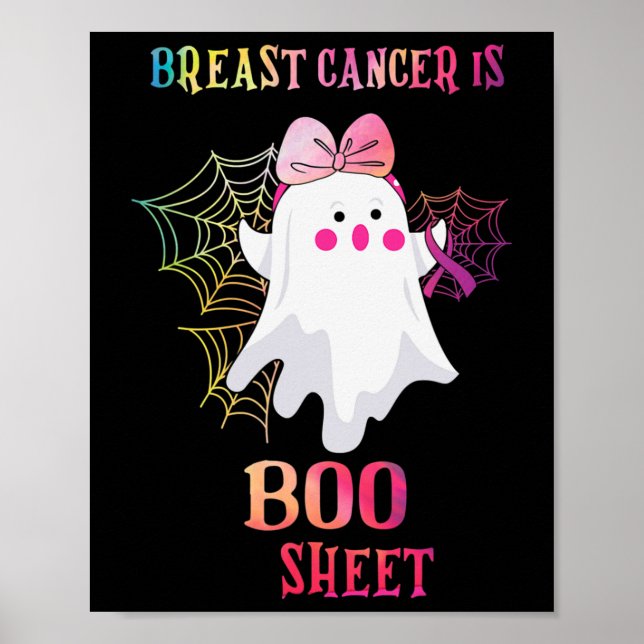 Brustkrebs ist das Bootschild1 Poster (Vorne)