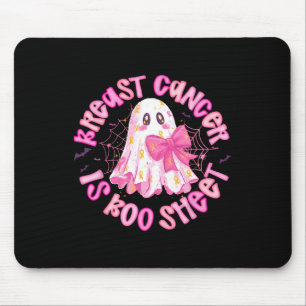 Brustkrebs ist ein Booblatt aus rosa Ghost-Coquett Mousepad