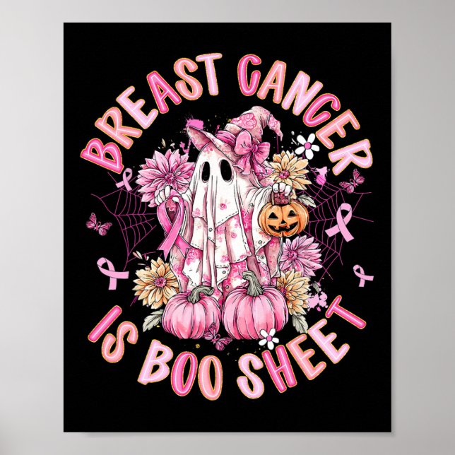 Brustkrebs ist ein boomfähiges Halloween-Brustkreb Poster (Vorne)