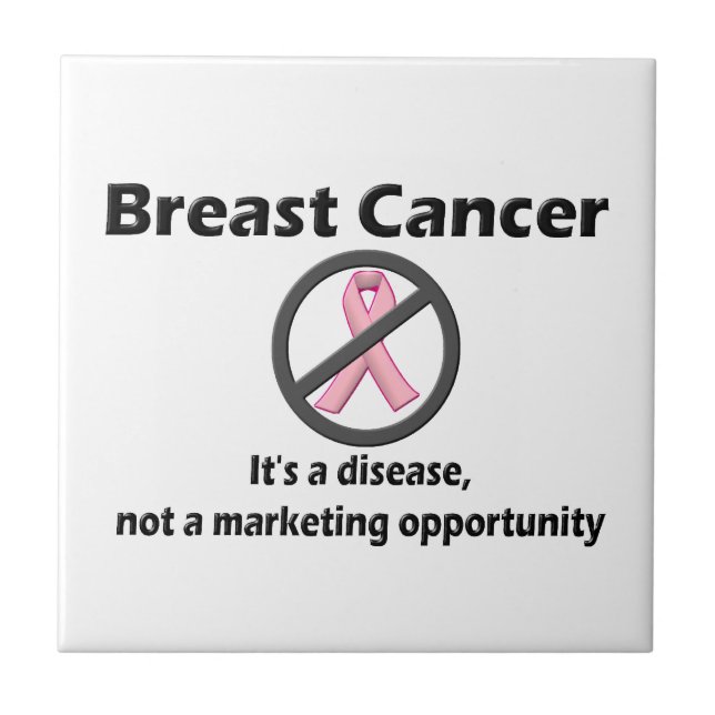 Brustkrebs ist eine Chance für ein Marketing ohne  Fliese (Vorderseite)