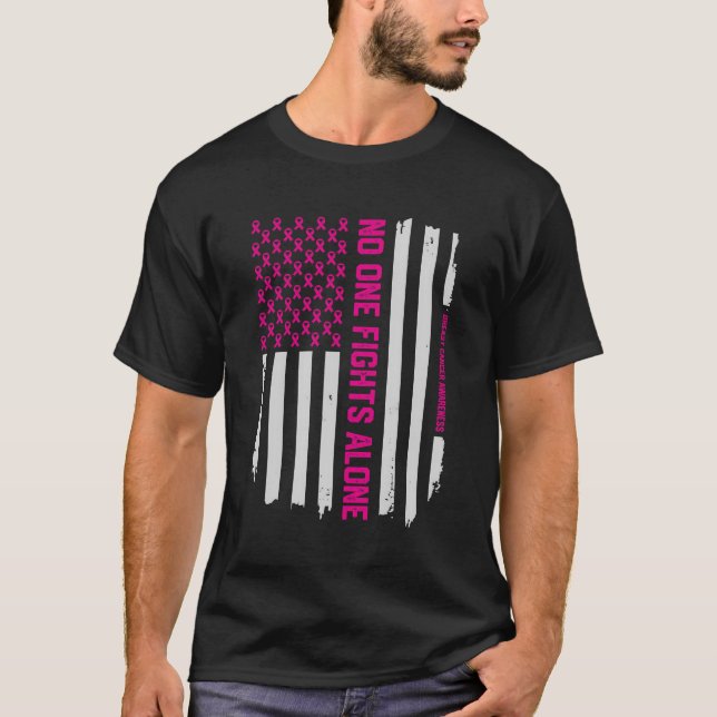 Brustkrebs K Brustkrebs T-Shirt (Vorderseite)