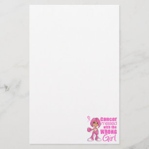 Brustkrebs-Kampf-Mädchen 1 Briefpapier