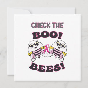 Brustkrebs-Karo Die Boo-Bienen Einladung