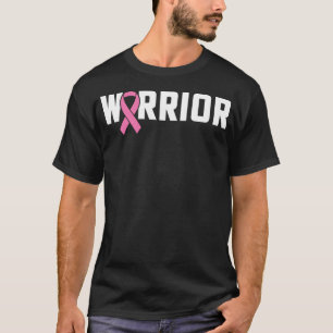 Brustkrebs Krieger Brustkrebs-Bewusstsein Pink T-Shirt