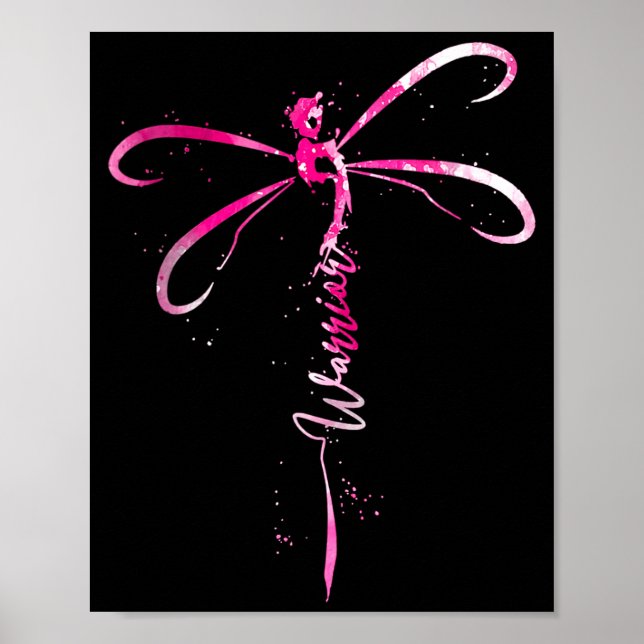 Brustkrebs Krieger Brustkrebs-Bewusstsein Poster (Vorne)
