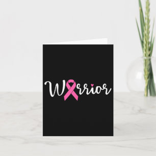 Brustkrebs Krieger Brustkrebs Bewusstsein rosa Karte
