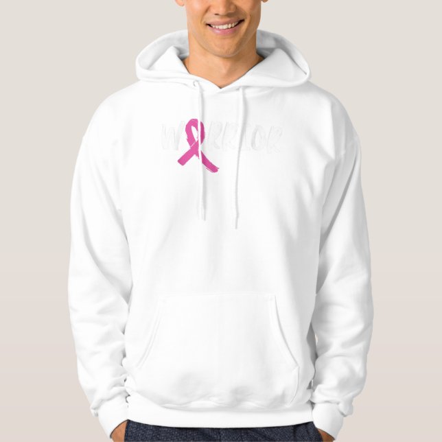 Brustkrebs Krieger rosa Ribbon Geschenk Frauen Hoodie (Vorderseite)