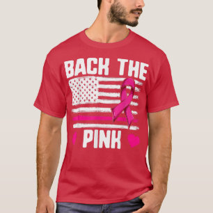 Brustkrebs Männer Frauen, amerikanische Flagge zur T-Shirt