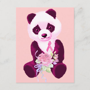 Brustkrebs-Panda-Bär Einladung