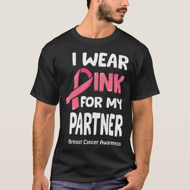 Brustkrebs-Partner T-Shirt (Vorderseite)