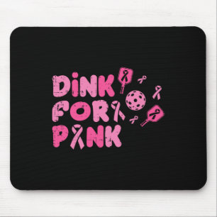 Brustkrebs Pickleball Dink für rosa Aware Männer W Mousepad