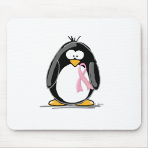 Brustkrebs-Pinguin Mousepad