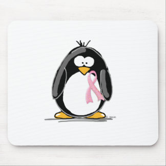 Brustkrebs-Pinguin Mousepad