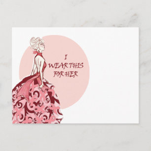 Brustkrebs Postkarte