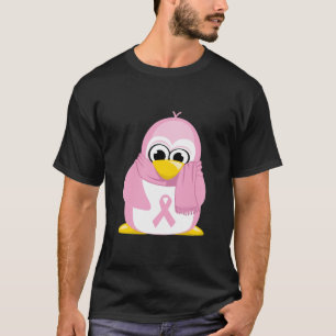 Brustkrebs-Rosa-Pinguin T-Shirt