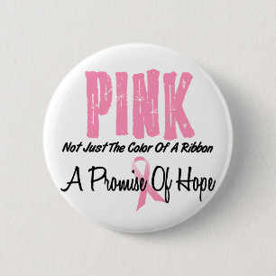 Brustkrebs Schleifen-Symbol der Hoffnung Button