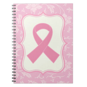 Brustkrebs Schleifensegen Geschenk Notizblock