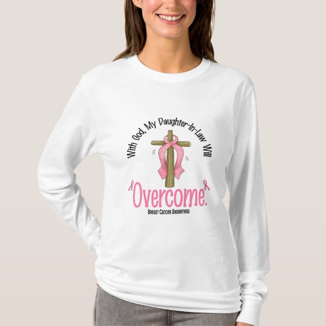 Brustkrebs-Schwiegertochter überwindt T-Shirt (Vorderseite)