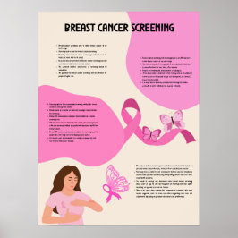 Brustkrebs-Screening medizinisches Poster