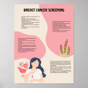 Brustkrebs-Screening medizinisches Poster