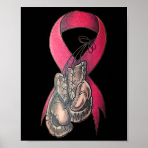 Brustkrebs-Shirt Poster