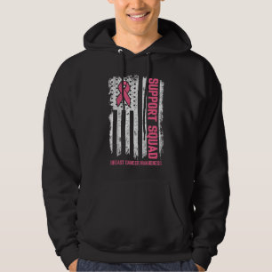 Brustkrebs-Shirts unterstützen Brustkrebs im Quadr Hoodie