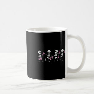 Brustkrebs-Skelette tanzen Bewusstsein Männer Frau Kaffeetasse