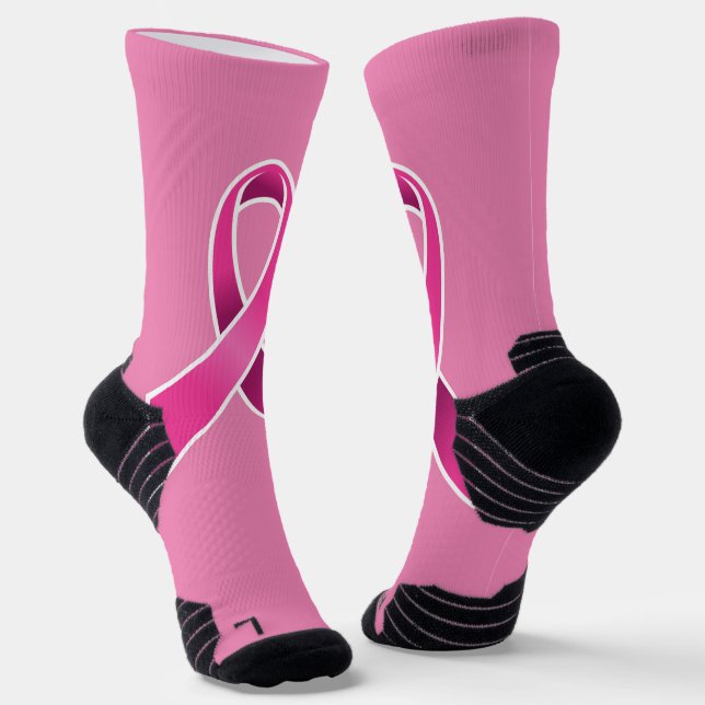 Brustkrebs Socken (Gewinkelt)