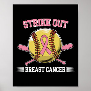 Brustkrebs Softll Kampf Awareness Frau Poster
