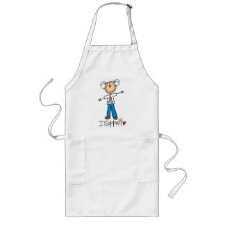 Brustkrebs stütze ich T-Shirts und Geschenke Lange Schürze