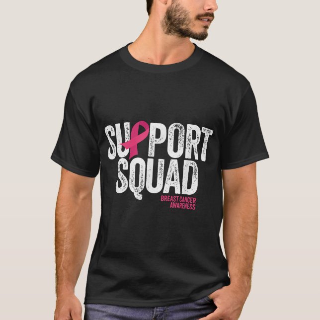 Brustkrebs-Support-Squad Brustkrebs  T-Shirt (Vorderseite)