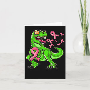 Brustkrebs T-rex Dinosaurier, Jungen Brustkrebs A Karte