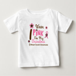 Brustkrebs trage ich Rosa für meine Großmutter 12 Baby T-shirt